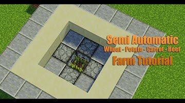 Semi Automatic Wheat/Potato/Carrot/Beet Farm // 1.6, 1.7, 1.8, 1.9, 1.10