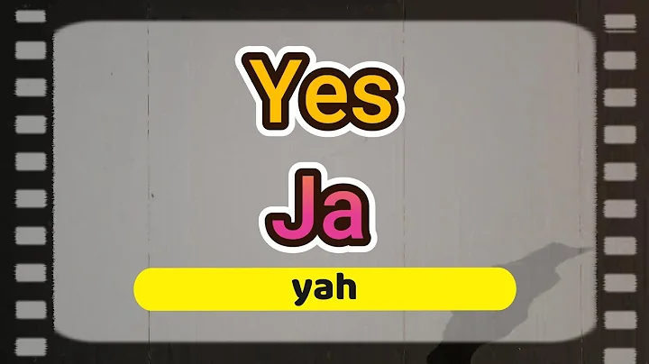 How to say " Yes " in German - Pronounce " ja " Perfectly!