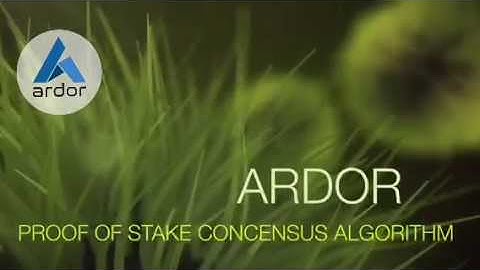 Ardor Proof of stake