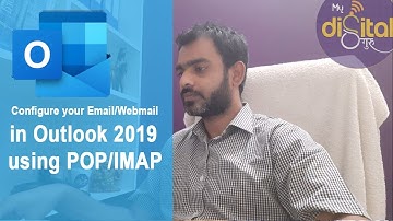 Configure your Corporate Email using POP/IMAP in Outlook | Webmail Emails configuration in Outlook