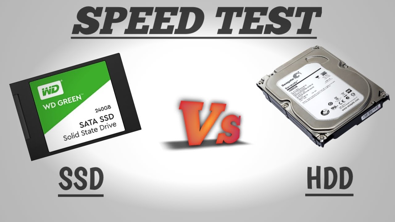 SSD Vs HDD SPEED TEST COMPARISION - YouTube