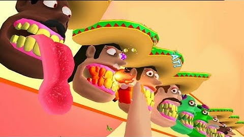 Teeth Runner game | Teeth Running android ios walkthrough gameplay | All levels game |big updated