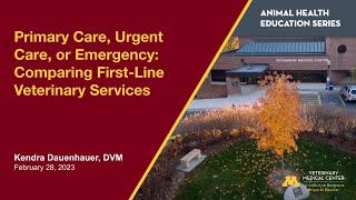 Primary Care, Urgent Care, or Emergency: Comparing FirstLine Veterinary Services