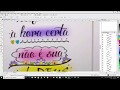 EFEITO EM ESTAMPA LINDA COREL DRAW TUTORIAL