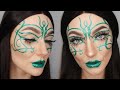 Metallic Eye Mask Makeup Tutorial/Fantasy Makeup/Glittery Masquerade Mask Makeup Tutorial