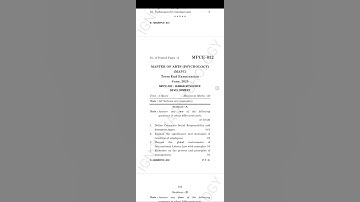 IGNOU MPCE-031, MPCE-032, MPCE-033 | Previous Year Question | June TEE2025