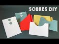 DIY Cómo Hacer  BOLSILLOS o SOBRES para CUADERNOS 💛   [ Regalo 📦 3 PLANTILLAS DESCARGABLES ]