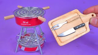 Making an Amazing Mini BBQ Tools Set with soda cans