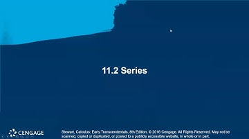 Section 11.2 - Series - Lecture Video 1