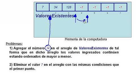 Corrimientos en Arreglos