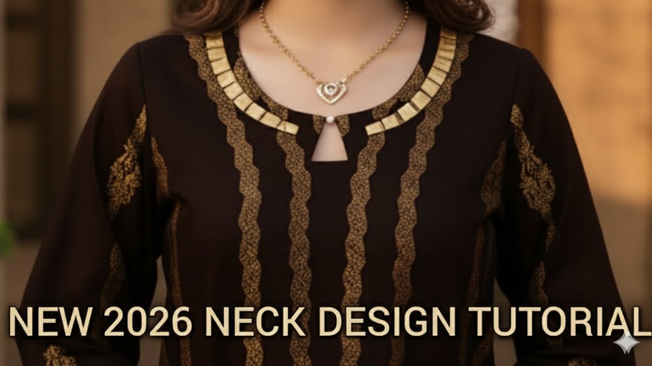 New and stylish neck design cutting & stitching how to stitch neck design easy tutorial hina Kashif