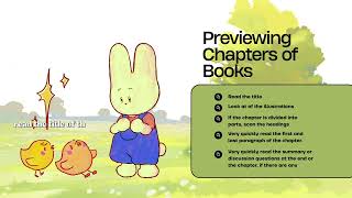 Predicting and previewing in reading english text