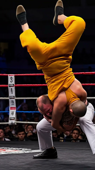 'One move and you’re done!' brute boasts—Monk beats him, he begs hard!  Shocking! #kungfu #fight