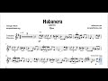 Habanera de Bizet Partitura de Trompeta y Fliscorno Ópera Carmen