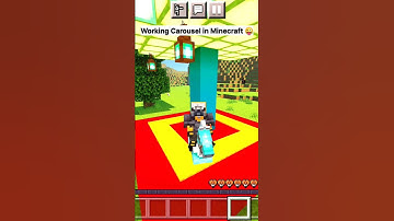 Working Carousel in Minecraft 😜#minecraft #shorts