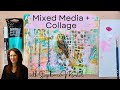 Mixed media art collage tutorial creating seeker