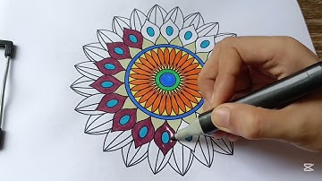 Relaxing Mandala Coloring | Peaceful Art for Mindfulness & Calm 🧘‍♀️
