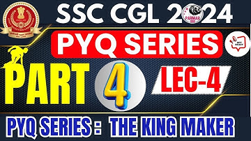 GK FOR SSC CGL 2024 | PYQ SERIES PART 4 | LEC-4 | PARMAR SSC
