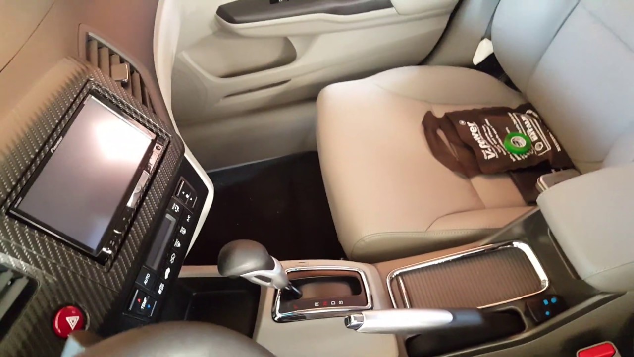 Honda Civic 2015 LXR 2.0 AT - Apliques Cromados Internos - YouTube