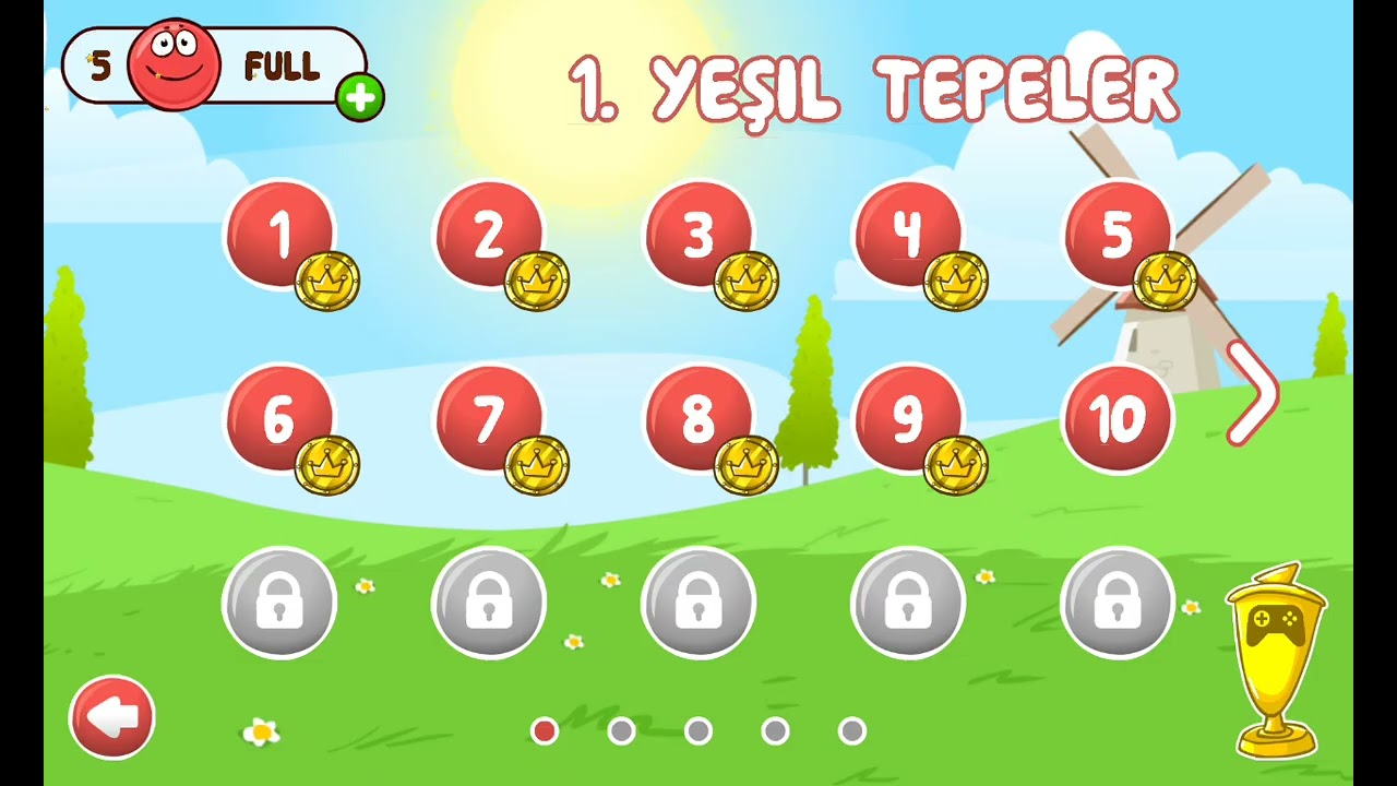 Red ball 4'e kaldığım yerden devam ettim.