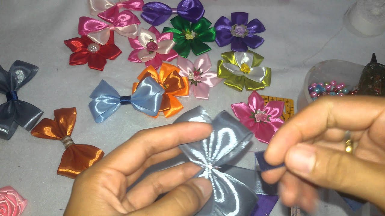 DIY Membuat  Souvenir  sendiri dari pita satin 1 inch 