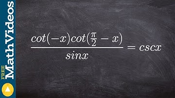 How to verify a trig identity step by step
