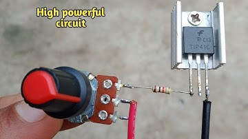 Very useful circuit using  tip41 transistor#electronic#technology