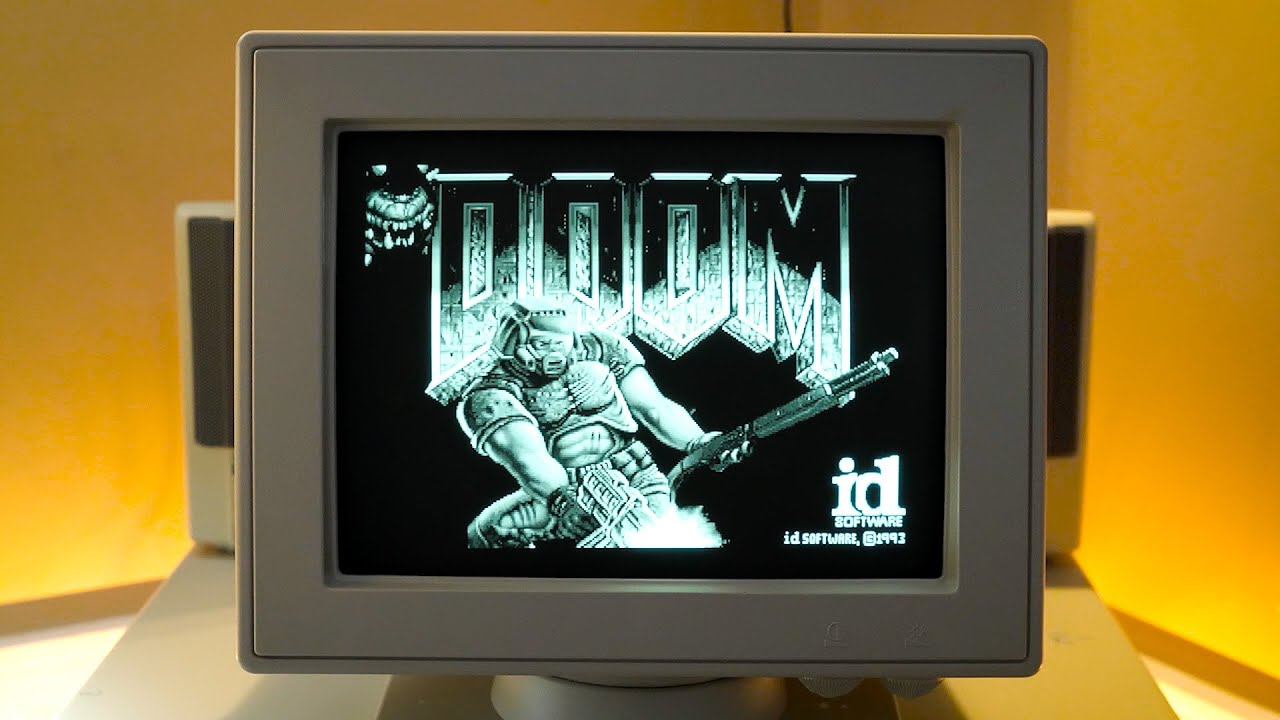 This 9 Inch Monochrome Vga Crt Monitor Youtube