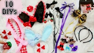 pastel goth hair accessories