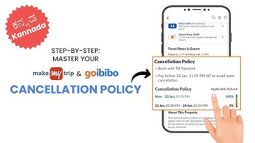 Kannada Ver - Setting Up Cancellation Policies on MakeMyTrip & Goibibo | Step-by-Step Guide