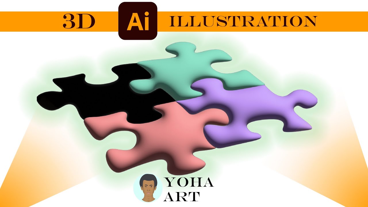 Making Puzzle on illustrator - YouTube