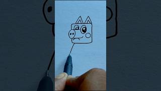 ✅️ Bluey Style Peppa Pig Drawing 🐷💙 | Easy &amp; Fun Art for Kids 🎨✨ peepa pig kids drawing ✨️✅️