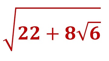 Can you find the square root of  this surd ? || √22+8√6 = ?