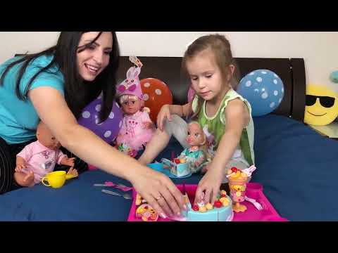 Baby Doll DIANA Pretend play in Happy Birthday party 720p _ Diana and Roma Show @funnyworld536