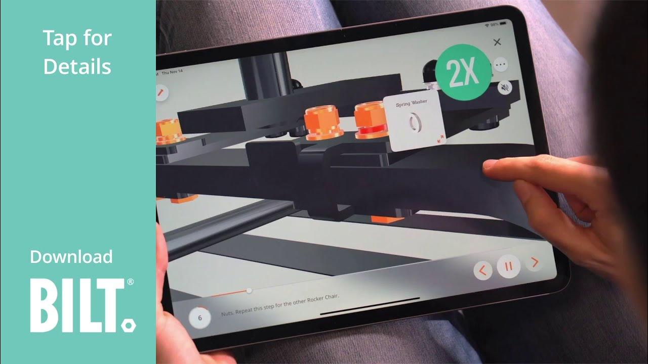 Costco Bayside Furnishings Burkedale 3in1 TV Stand 3D Assembly