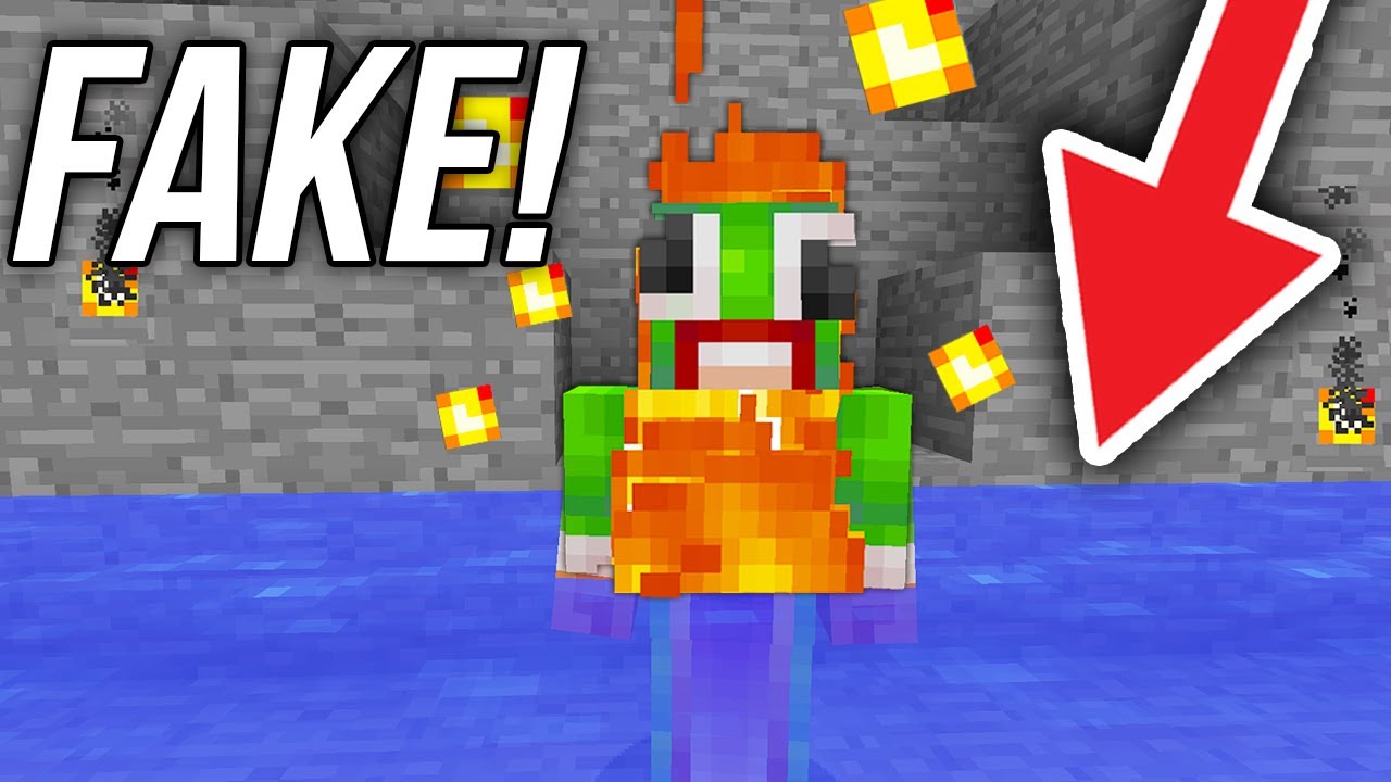 FAKE vs REAL WATER TROLLING! (Minecraft SKY WARS)
