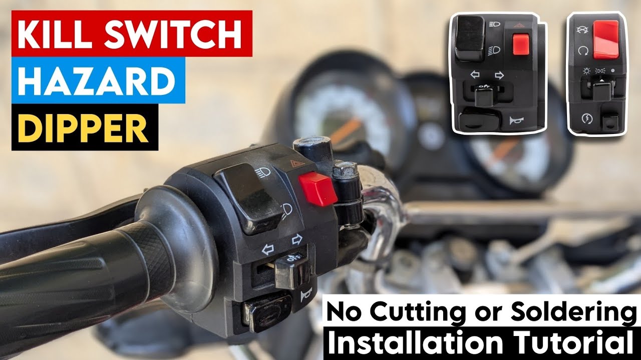 Switch Assembly Set (Kill Switch, Dipper, Hazard etc) Installation Tutorial | YBR125 | KK VIDZ