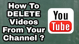 How to delete youtube videos with one click from your channel (Latest Method)