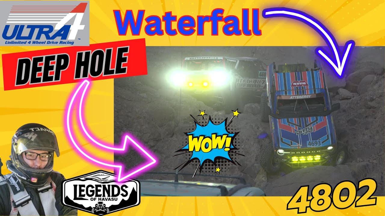 Ultra4 Race Cars Drop the WATERFALL Lake Havasu Desert YouTube