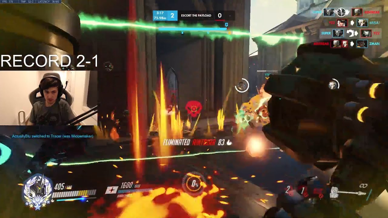 SUPER REINHARDT GAMEPLAY OVERWATCH SEASON 33 TOP 500