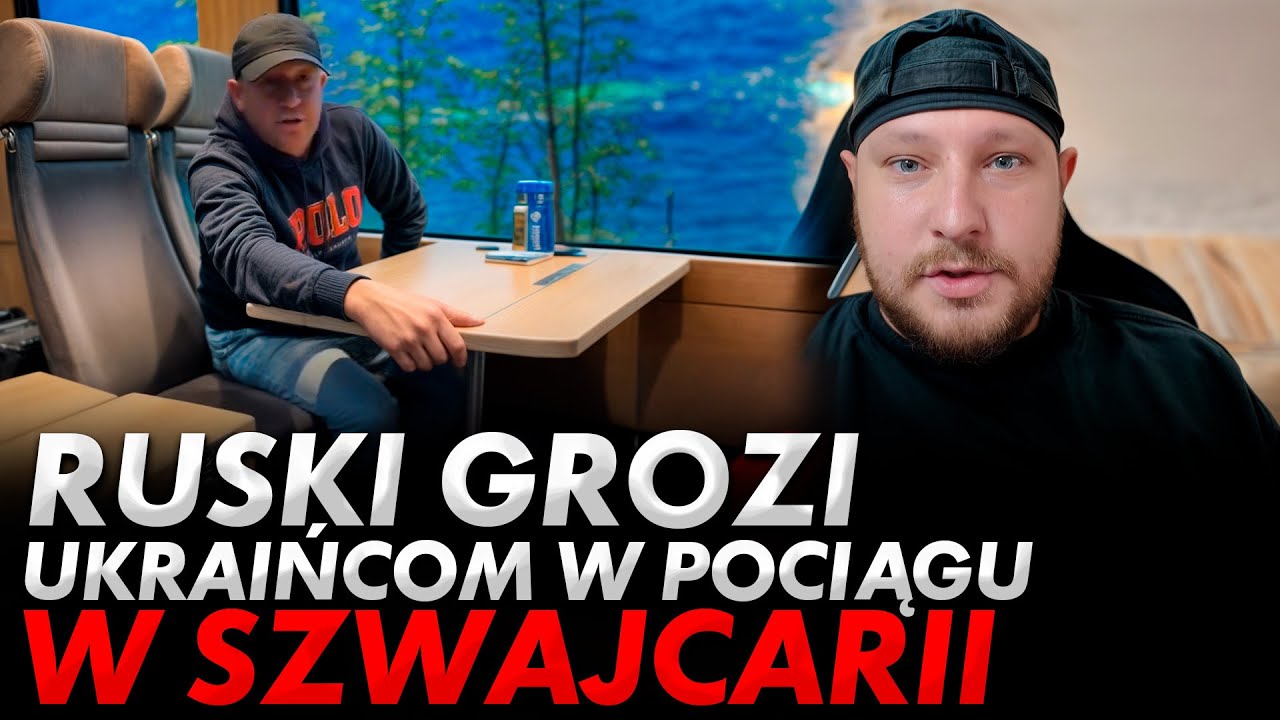 Skandaliczne wideo Rosjanina w szwajcarskim pociągu