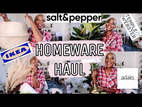 HUGE HOMEWARE HAUL!!! | IKEA, ADAIRS, TEMPLE & WEBSTER, SALT AND PEPPER | Zimbabwean Youtuber