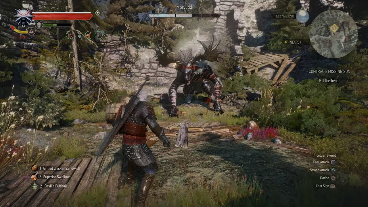 How to easily defeat Morvudd | The Witcher 3: Wild Hunt (PS5 4K HDR)