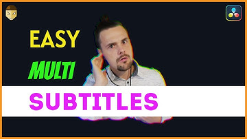 Easy Multiple Subtitles DaVinci Resolve