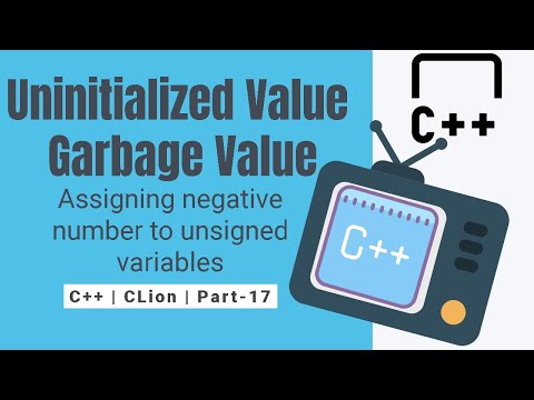 Uninitialized Value Garbage Value | Assigning negative number to unsigned variables C++ CLion Part17