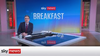 Sky News Breakfast: UK says no plans to COVID test arrivals from China