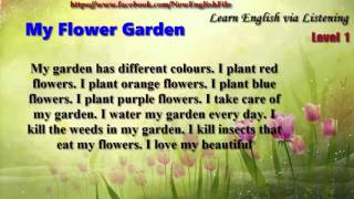 My Flower Garden Unit 3 Learn English via Listening Level 1