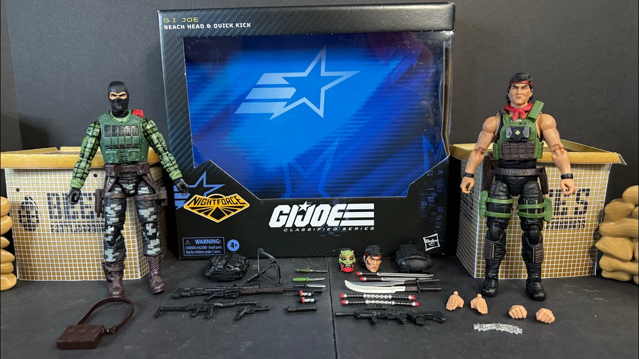 GIJoe Classified Night Force BeachHead and Quick Kick Exclusive 