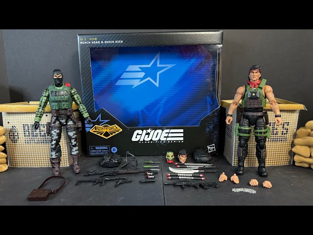 GIJoe Classified Night Force BeachHead and Quick Kick