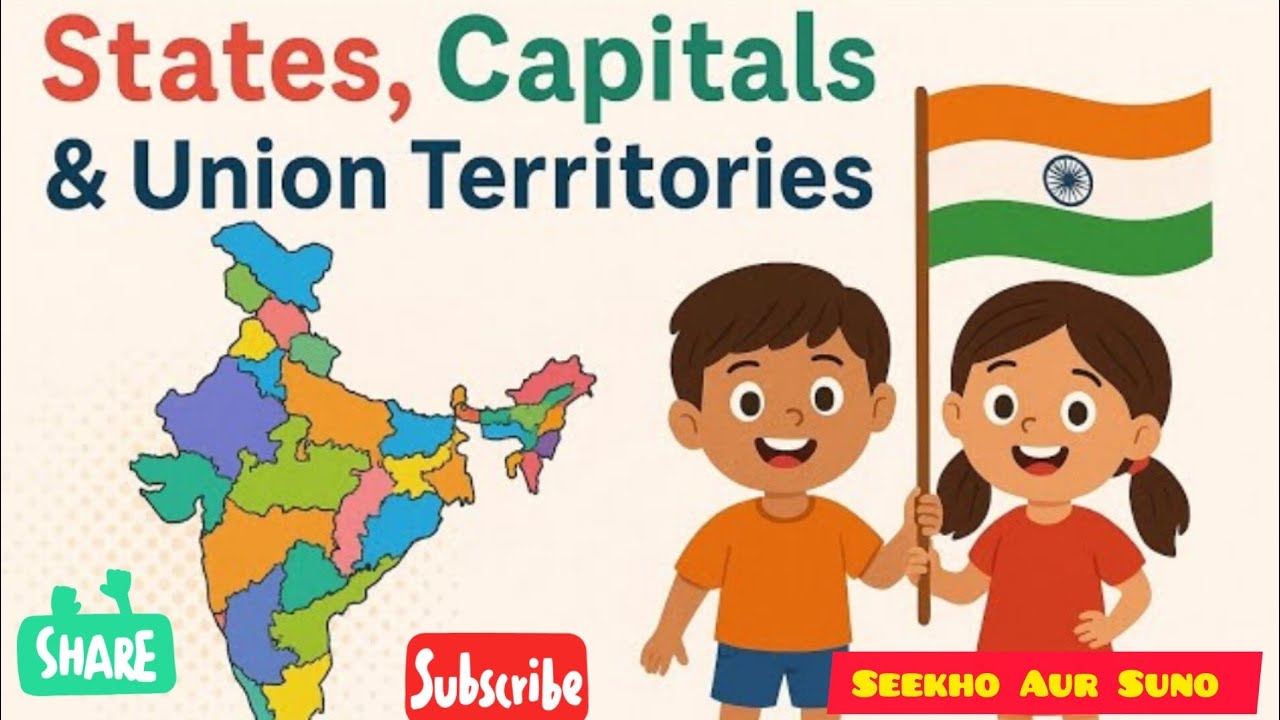 Indian State Rymes States and Capitals of India – Kids Poem 🇮🇳 | Kids Poem| Cartoon|Rhymes ...
